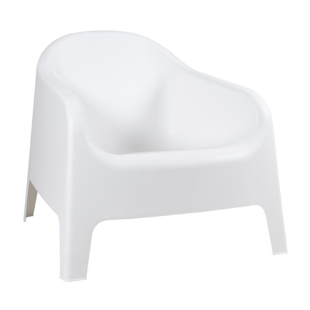 Cadeira Poltrona Para Jardim Varanda Skarpo Branco