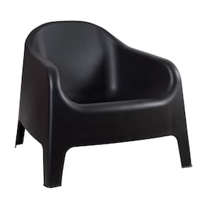 Cadeira Poltrona Para Jardim Varanda Skarpo Preto
