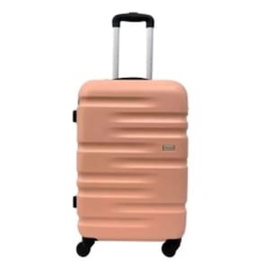Bolsa Mala De Viagem Abs 4 Rodas Rosa/azul 61,5 Cm
