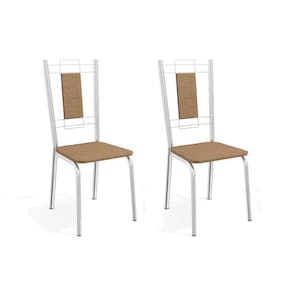 Cadeira Florença 2C005 Kit Cromado Linho Capuccino