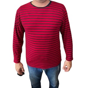 Camiseta Fredy Krueger Adulto Maga Longa Halloween Filme Terror Carnaval