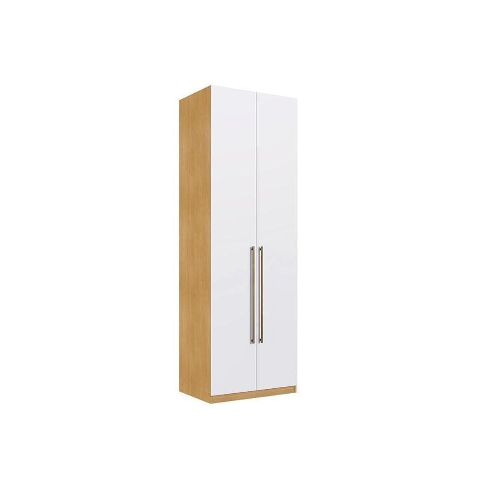 Guarda Roupa 2 Portas Infinity E 4 Prateleiras Savana-branco - Genialflex