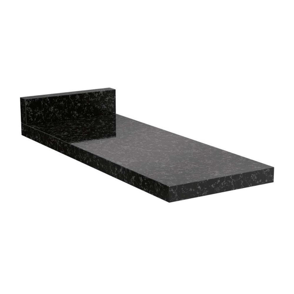 Tampo De Cozinha Modulado P/ Balcão B647 25cm Preto Brilho - Kappesberg