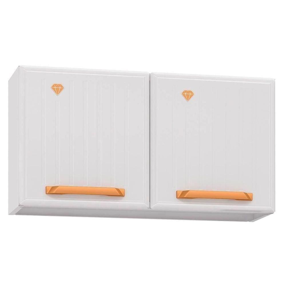 Armário De Cozinha Modulado Diamante C/ 2 Portas 70cm Branco - Telasul