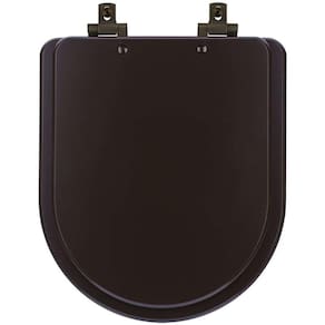 Assento Sanitário MDF Soft Close Duna Marrom Fosco para Vaso Deca com Ferragem Marrom