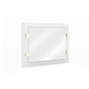 Multiuso Quarto Casal Espelho Camarim Pe-2006 Branco - Tecno Mobili