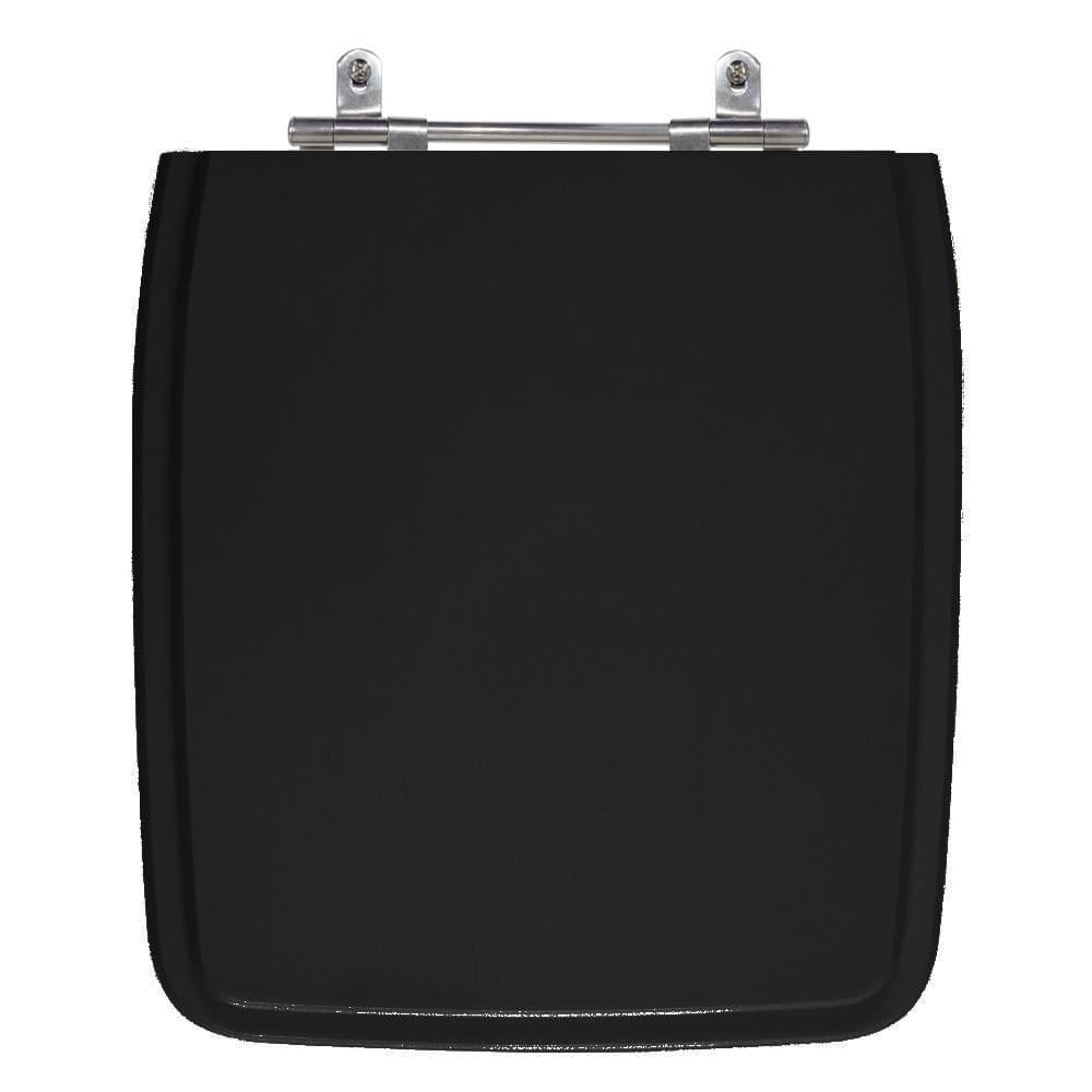 Assento Sanitário Vila Rica Preto em MDF Laqueado - Icasa