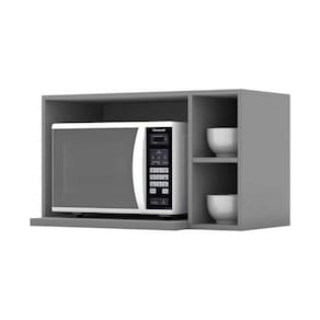 Módulo Cozinha Henn Essência Armário Essência Para Micro-ondas Cinza
