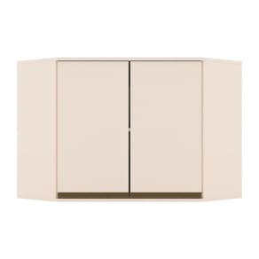 Armário Aéreo Cozinha Modulado Canto Oblíquo Connect C- 2 Portas 80cm Off White - Henn