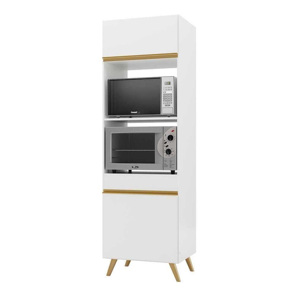 Paneleiro 2 Portas Para Forno E Microondas Veneza Gw Fg3679 Branco