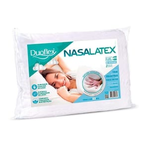 Travesseiro Látex Nasa Nl1101 C/ Capa Percal 200 Fios P/fronha (50x70) - Duoflex