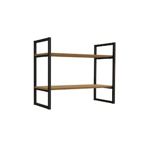 Prateleira Decorativa Sala Estar Industrial Li008 Freijo/preto - Kappesberg
