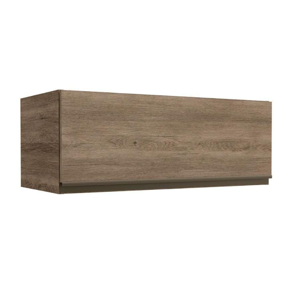 Armário De Geladeira P/ Cozinha Maxxi G773 C/ 1 Porta Basculante 80cm Nogal - Kappesberg