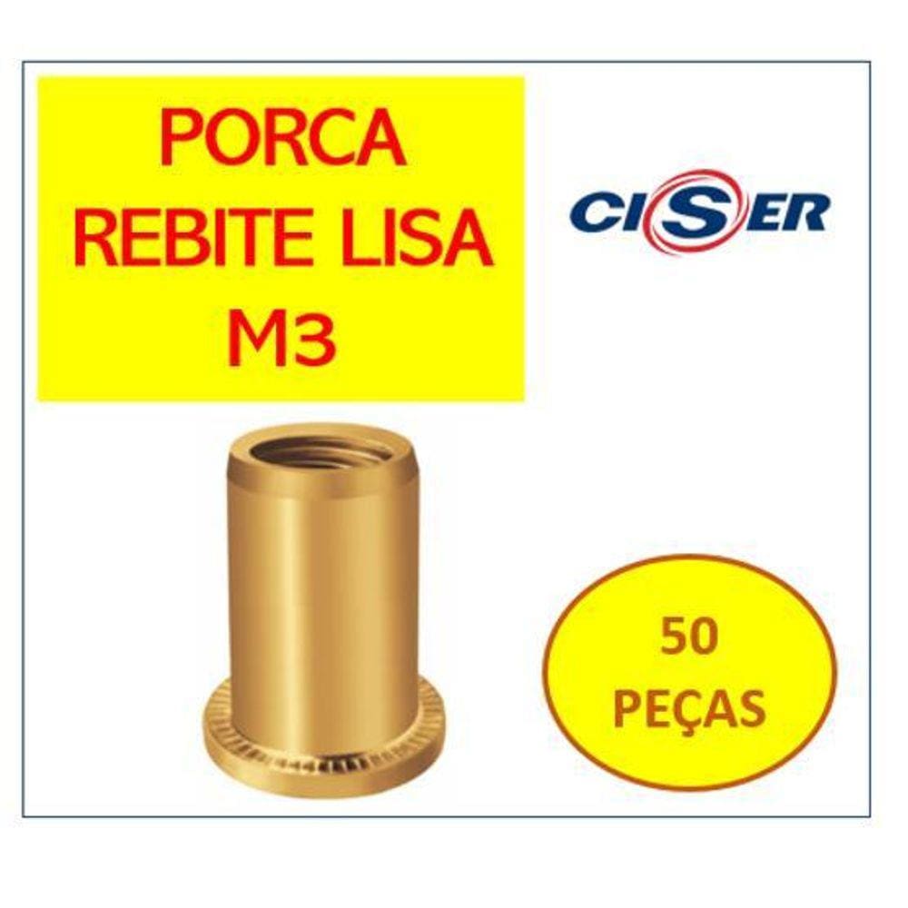 Rebite M3 Com Rosca Interna - Easy CLINCH - 50 Unidades