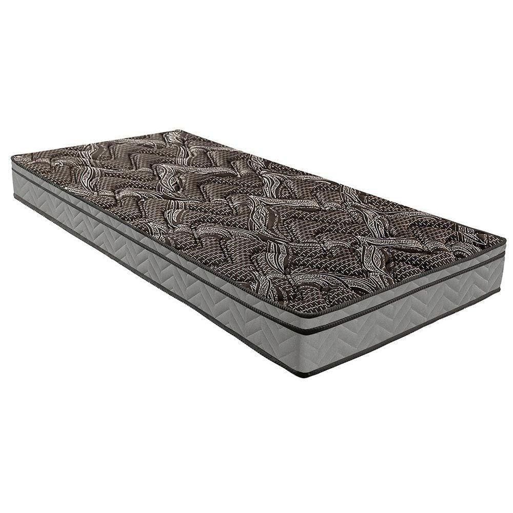 Colchão Solteiro Espuma D28 - Ep Anatômico Conforto Firme Euro Pillow Gray (88x188x17) - Paropas