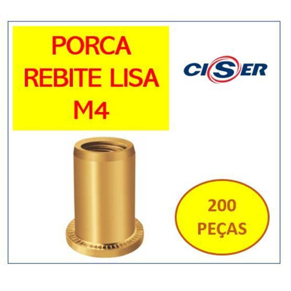Rebite Popnut M4 Porca Rebite Easy Clinch 200 Peças