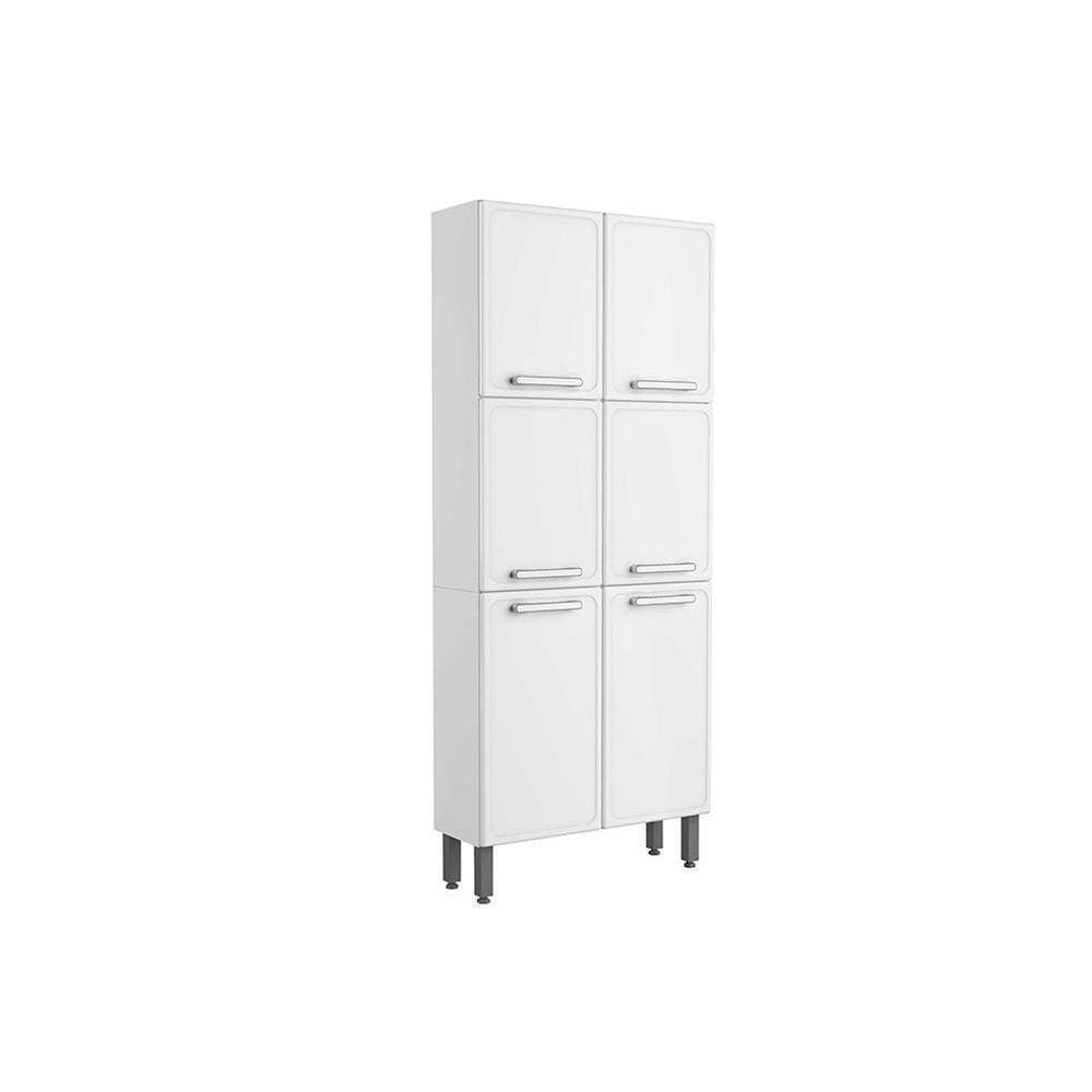 Paneleiro De Cozinha Gourmet 7038 C/ 6 Portas 80cm Branco - Bertolini