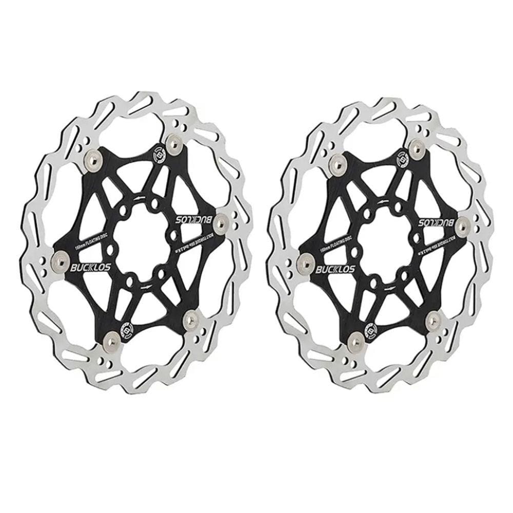 Par Disco De Freio Rotor Flutuante Mtb 180mm Bucklos Leve