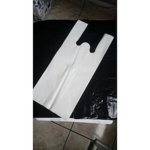 Sacolas Plásticas Branca Reciclada Grossa  5 kg