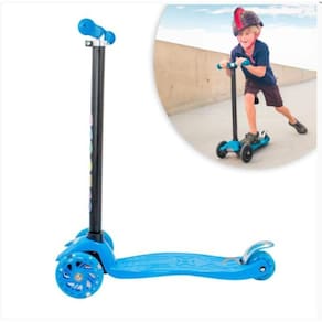 Patinete Com Freio 3 Rodinhas Com Led Para Crianças  Até 60Kg