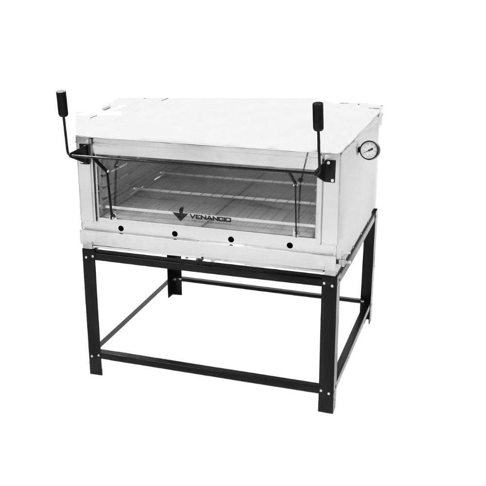 Forno a Gás de Lastro Industrial Roma Inox FIRI110 Porta Guilhotina Venâncio
