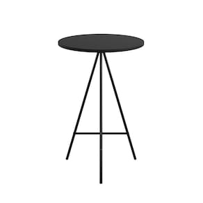 Mesa Bistrô Tampo Redondo 65cm Milão Preto