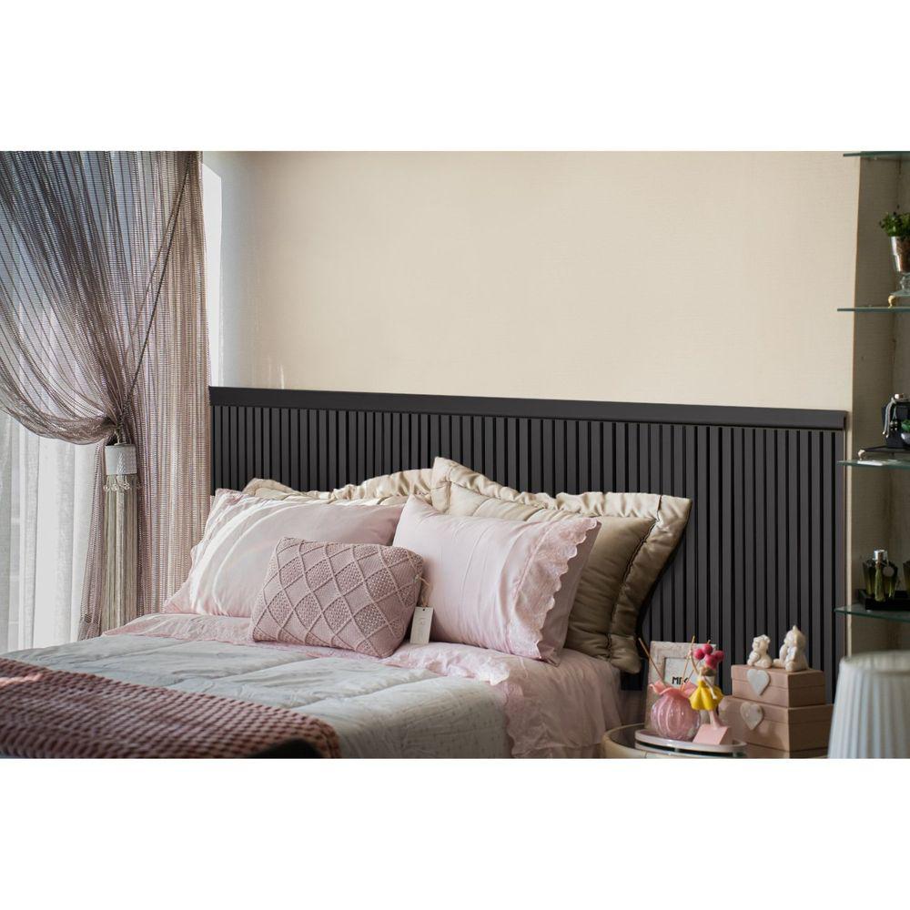 Ripas para Cabeceira de Cama Casal/queen/king 240cm Preto