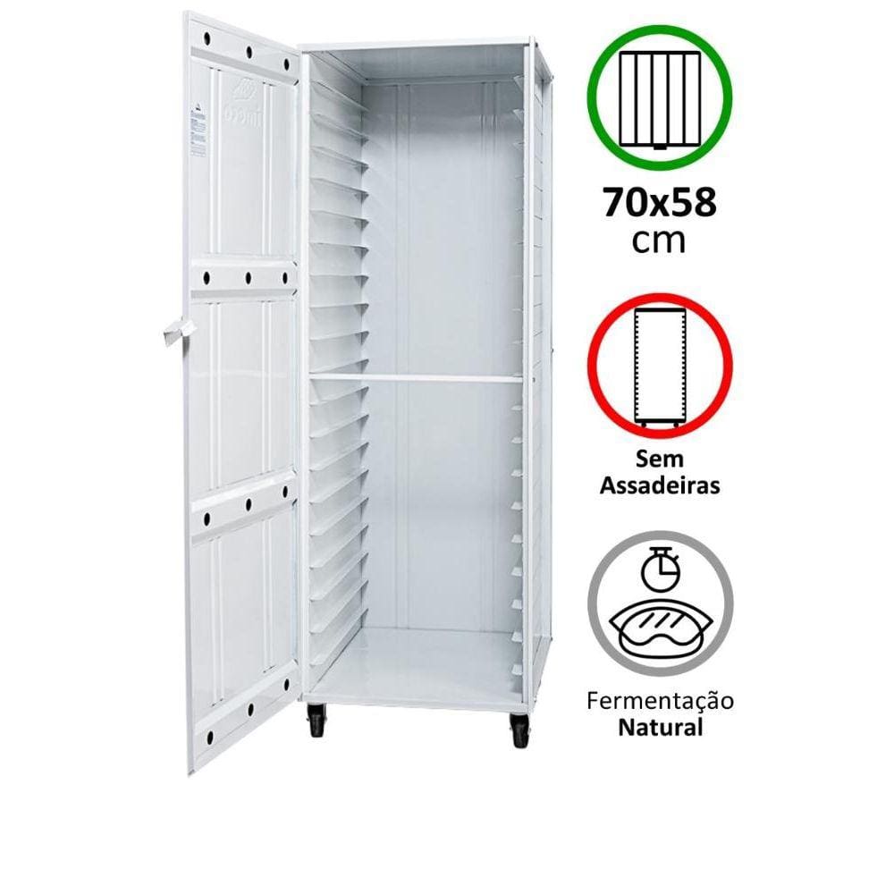 Câmara Pão Francês 50Gr. Epóxi Desmontada Vazia P/ 20 Esteira de 5 Tiras 58x70 Imeca