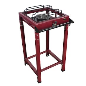 Fogão Industrial 1 Boca Master Alta Pressão 8 Caulins Com Pés