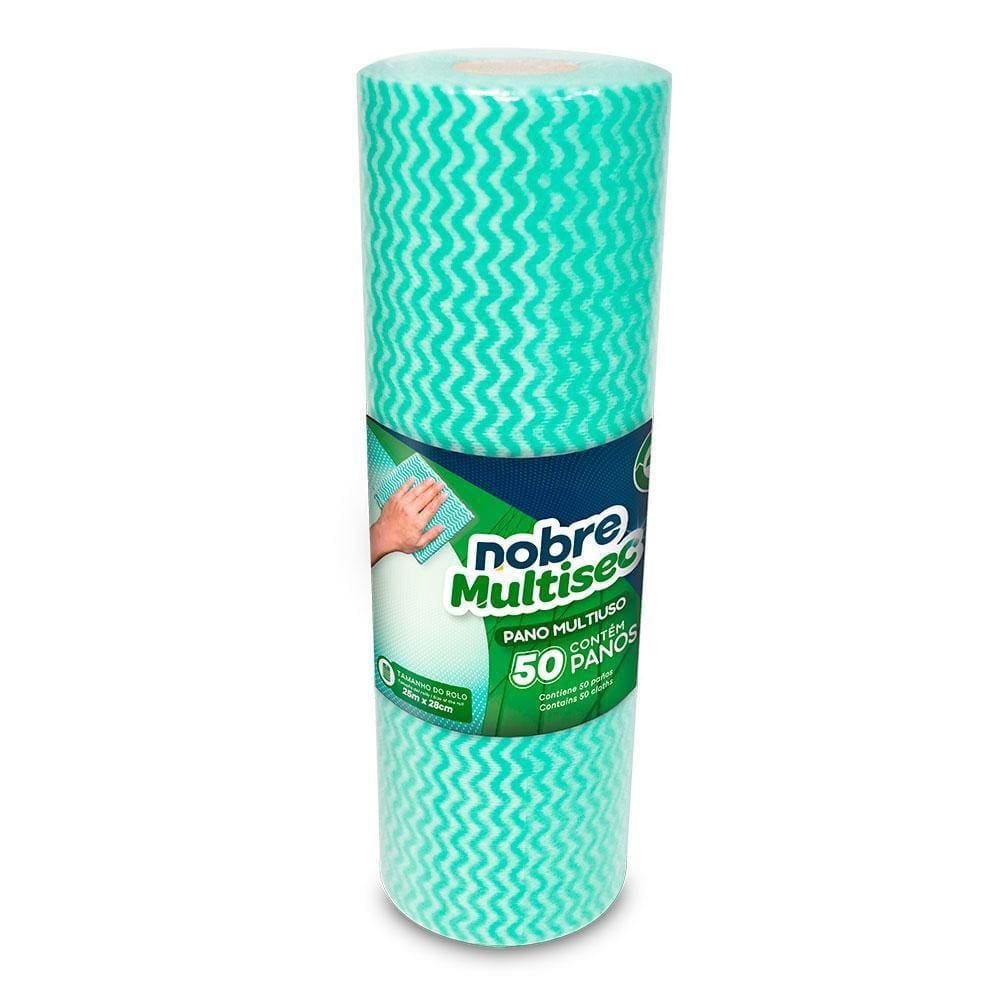 Pano Multiuso Slim Nobre Verde 28cm x 25m - Limpeza Geral