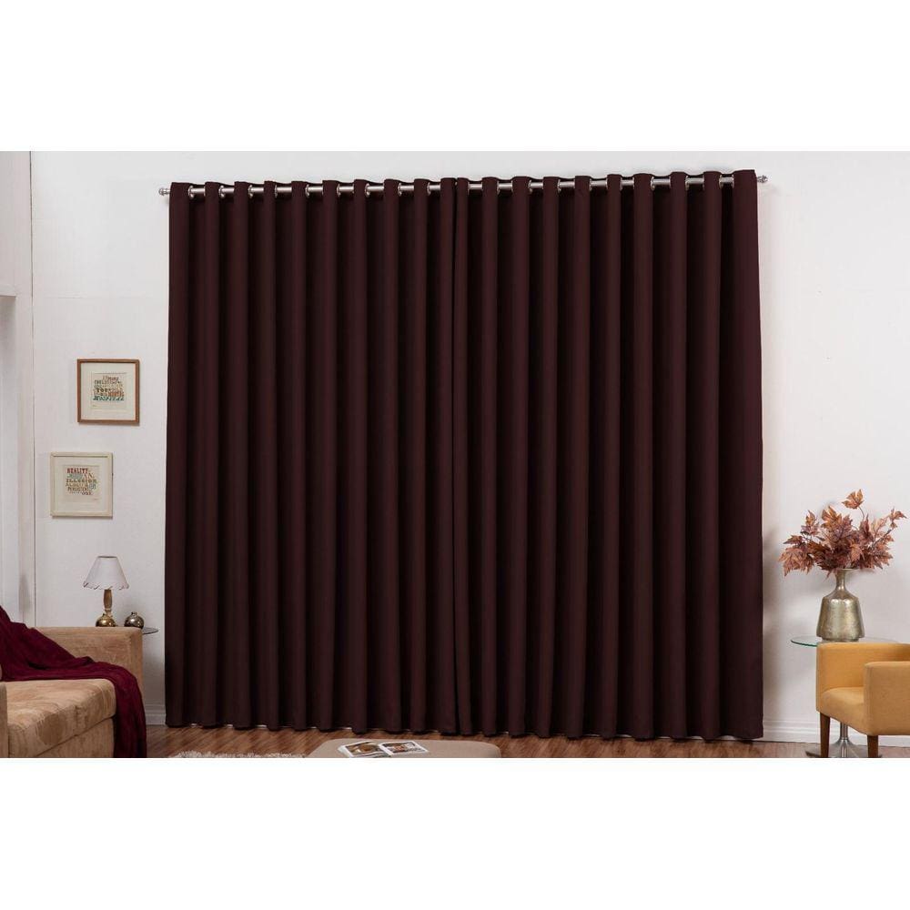 Cortina Blackout 2m x 1,80m em Tecido com Ilhós Tabaco