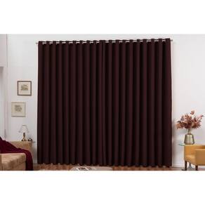 Cortina Blackout 2m x 1,80m em Tecido com Ilhós Tabaco