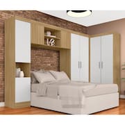 Guarda Roupa Casal Modulado Maeve Boreal/branco - Móveis Arapongas