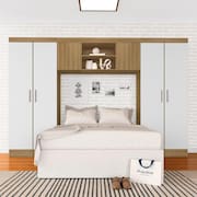 Guarda Roupa Casal Modulado Rubia Boreal/branco - Móveis Arapongas