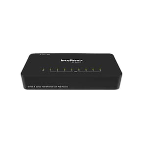 Switch 8 Portas Intelbras Sf 800 - Fast Ethernet - Preto