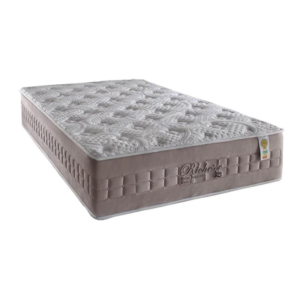 Colchão Solteiro Espuma Visco Gel Molas Richesse Euro Pillow (88x188x36) - Anjos