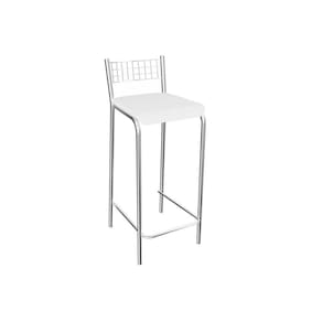Banqueta De Cozinha Gênova 1b705cr 1 Un Cromado/courano Branco - Kappesberg