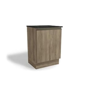 Balcão De Cozinha Maxxi G742 P/ Cooktop 60cm Nogal/preto Brilho - Kappesberg