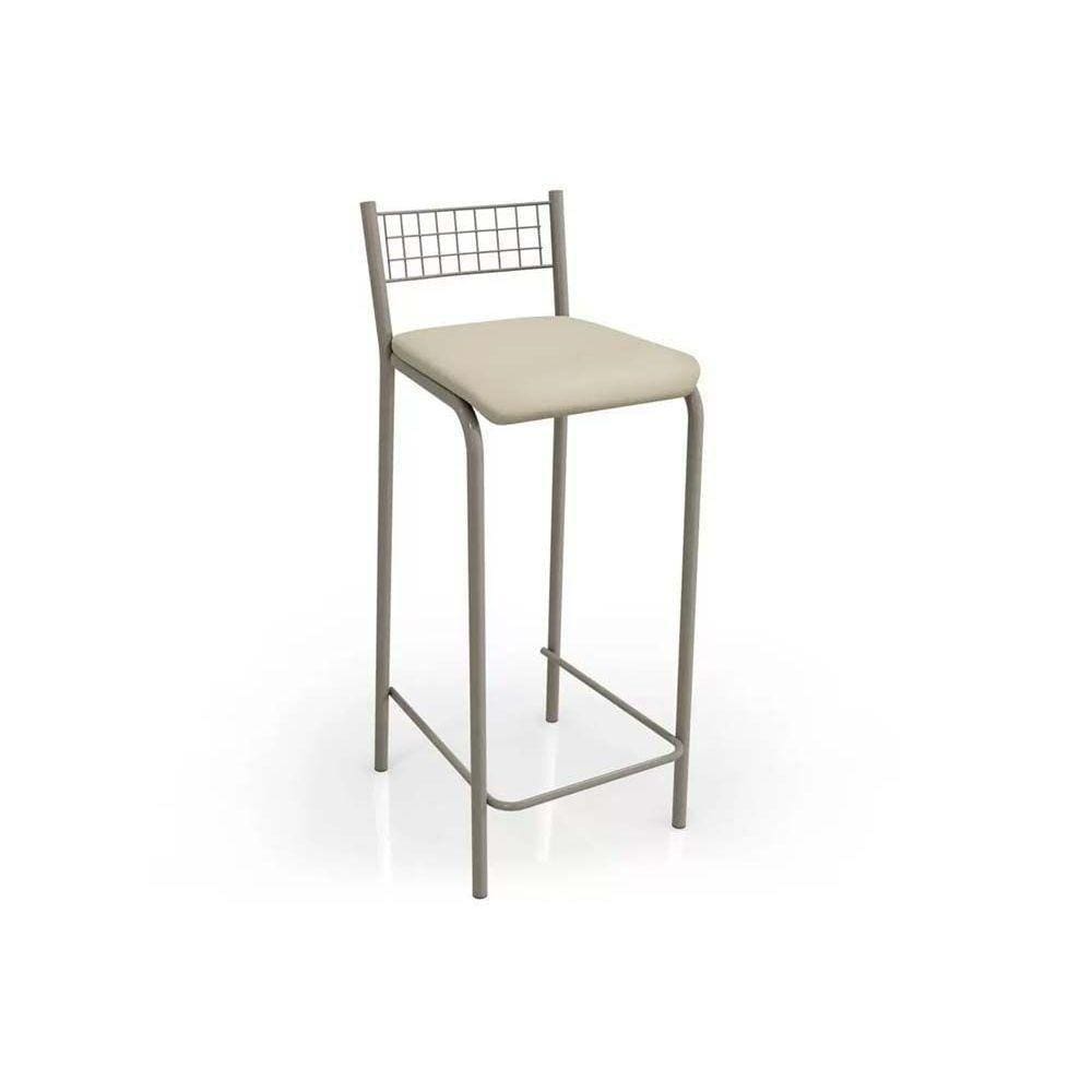 Banqueta Sala De Jantar Gênova 1B705Nk 1 Un Níquel/Courano Nude - Kappesberg