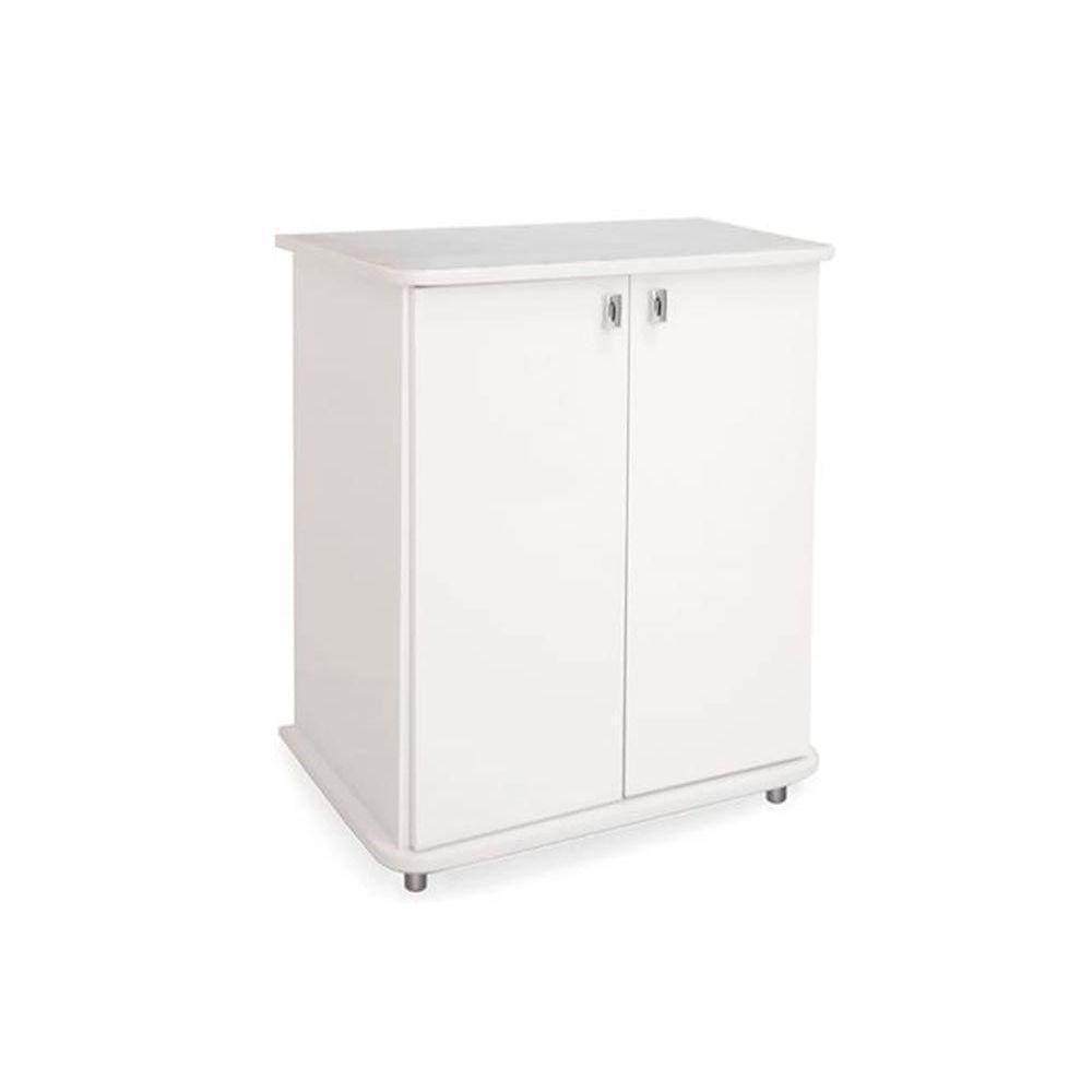 Balcão Multiuso Cozinha Asm155 C/ 2 Portas Branco - Movelbento