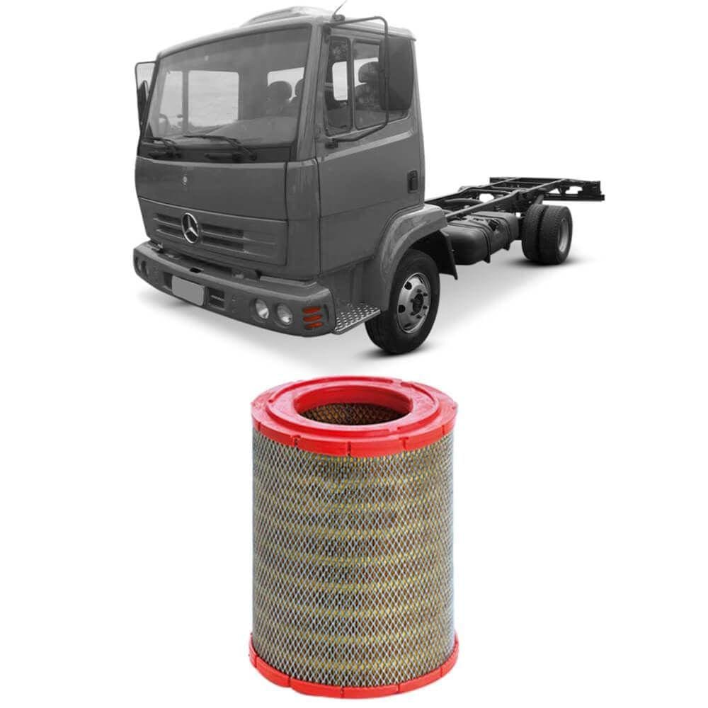 Filtro Ar Mercedes Benz 712c Om904 99 A 2003 Metal Leve