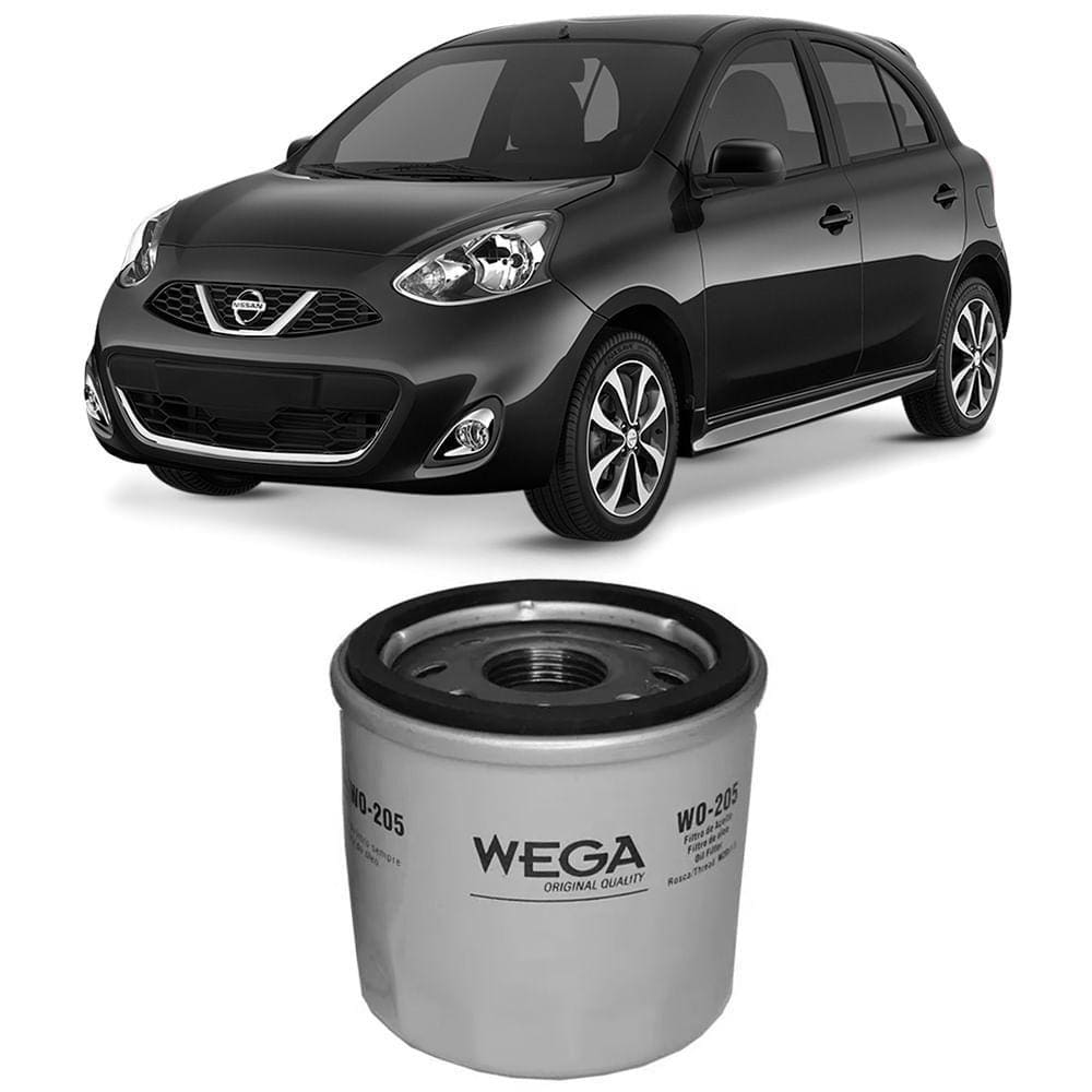 Filtro Óleo Nissan March 1.0 16v 2011 A 2015 Wega Wo205