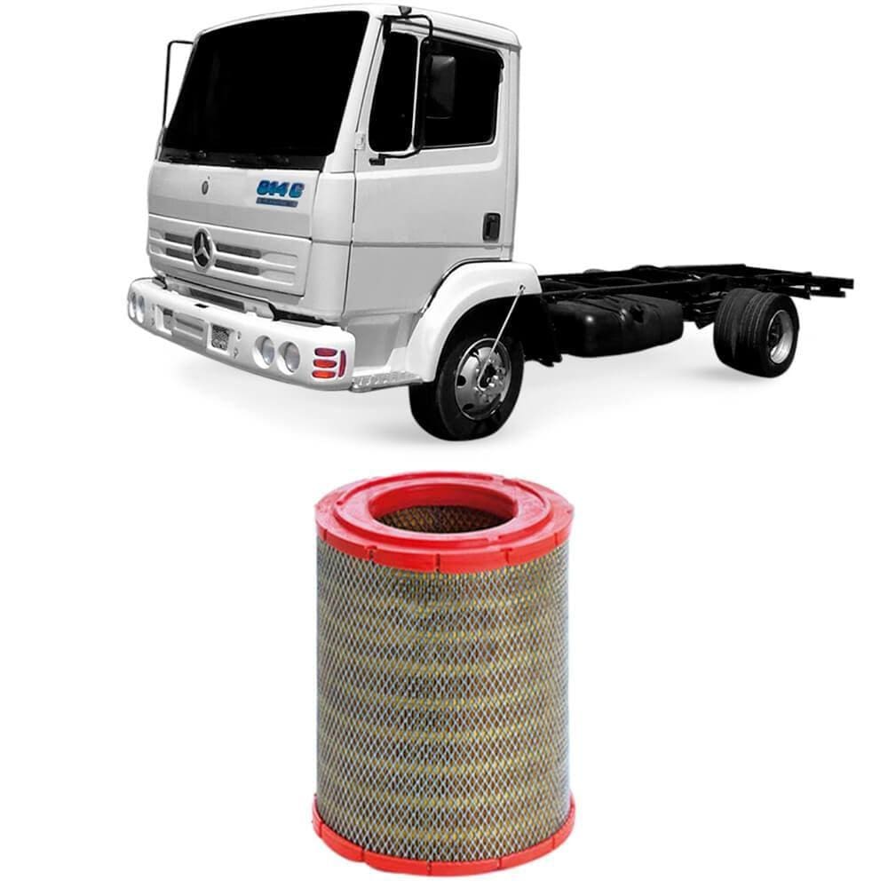 Filtro Ar Mercedes Benz 914c Om904 99 A 2003 Metal Leve