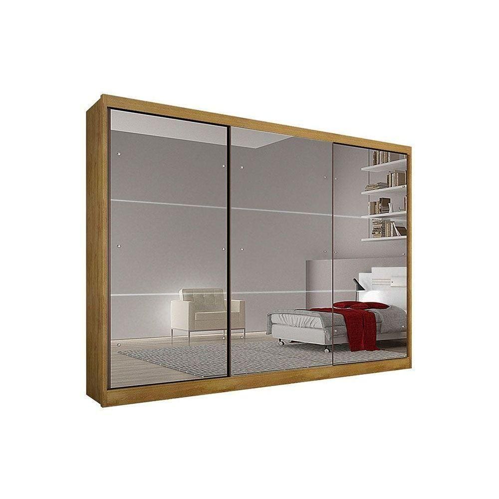 Guarda Roupa Casal 3 Portas E 6 Gavetas Passion Plus Freijo Cumaru - Novo Horizonte