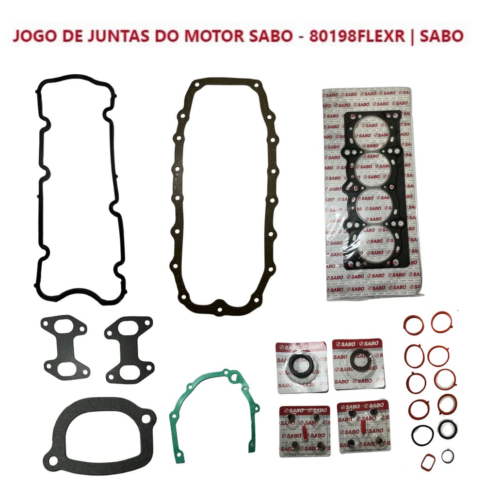 Junta Motor Completo Fiat Palio Atractive Fire 1.4 L 8V 2010 A 2010 Sabó
