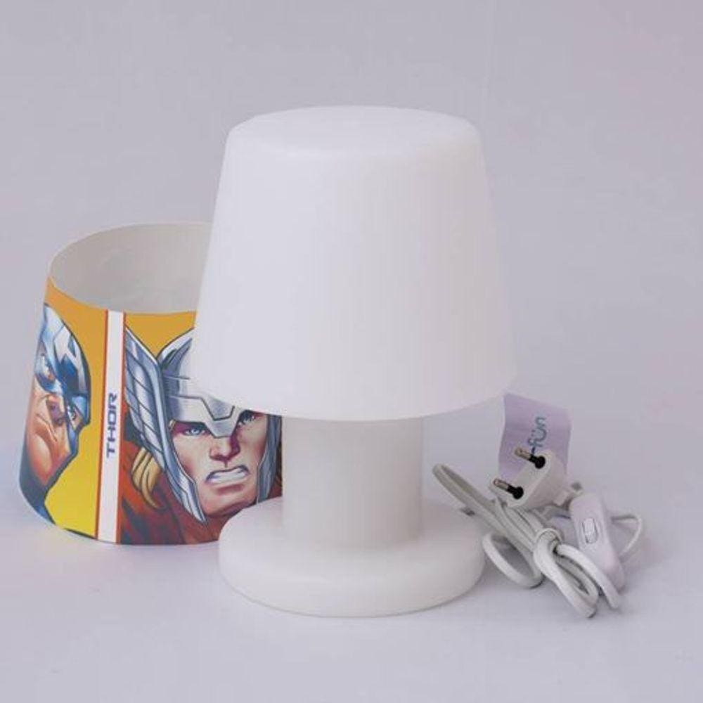Luminária Abajur de Mesa Super Heróis