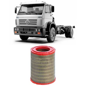 Filtro Ar Volkswagen Worker Mwm 2005 A 2013 Metal Leve