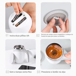 Caneca Térmica Magnética com Tampa Fast Mixer