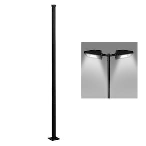Poste Iluminaçao Publica 3 Metros Aço Pintura Eletrostatica Suporte Barra Refletor Luminaria Residencial Comercial