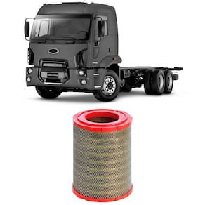 Filtro Ar Ford Cargo 2428e Cummins Isbe 2006 A 2012 Metal Leve